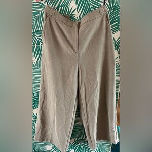 Topshop cropped trouser beige sz 8